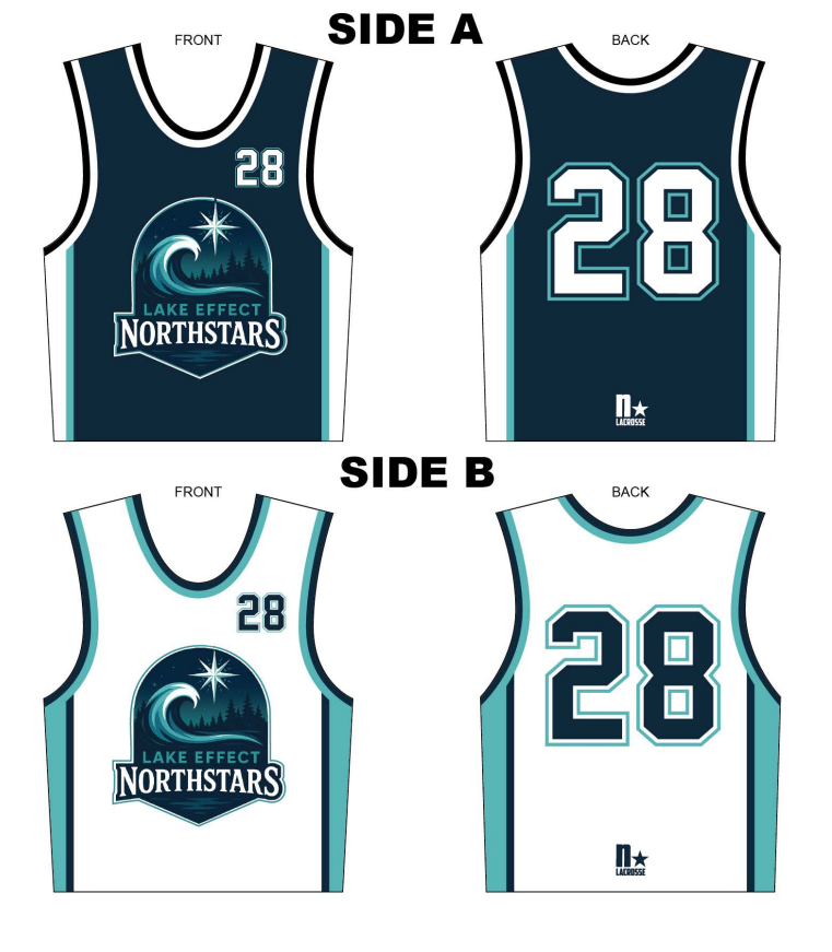 Lake Effect Northstars BOYS Reversible Jersey