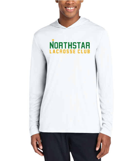 NLC Sport-Tek® Posi-UV® Pro Long Sleeve Hoodie - WHITE