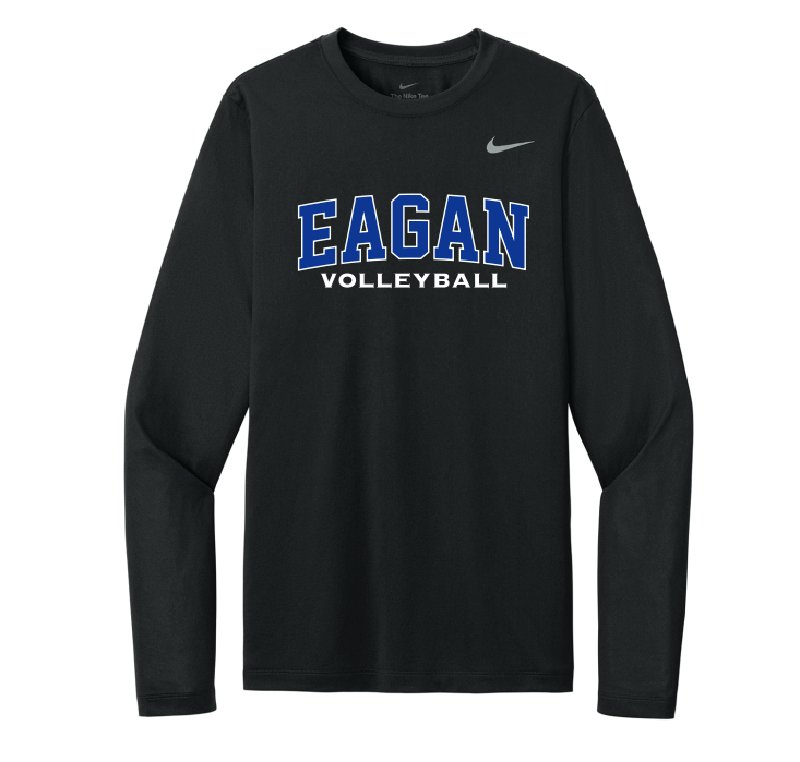 Eagan Volleyball Nike Team rLegend Long Sleeve Tee - BLACK
