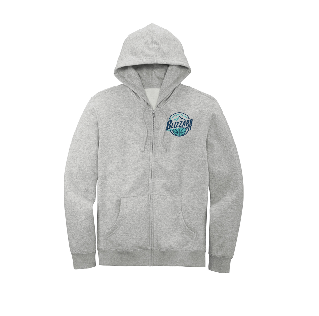 Bloomington Basketball District® V.I.T.™ Fleece Full-Zip Hoodie - LIGHT HEATHER GREY