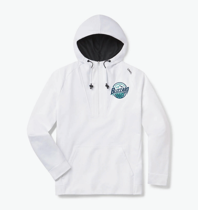 Bloomington Basketball UNRL™ Crossover Half-Zip Hoodie - WHITE