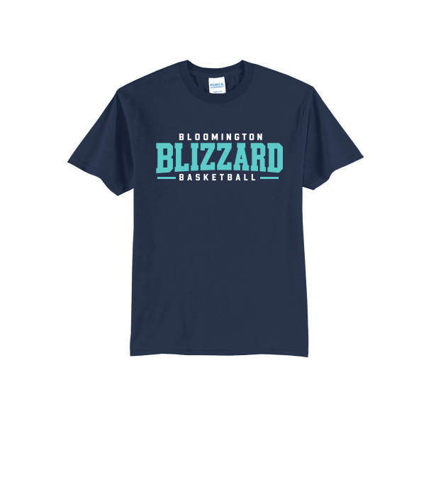 Bloomington Basketball Port & Co® Core Blend Tee - NAVY