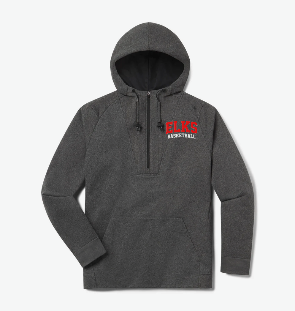Elk River Basketball UNRL™ Crossover Half-Zip Hoodie - HEATHER CHARCOAL