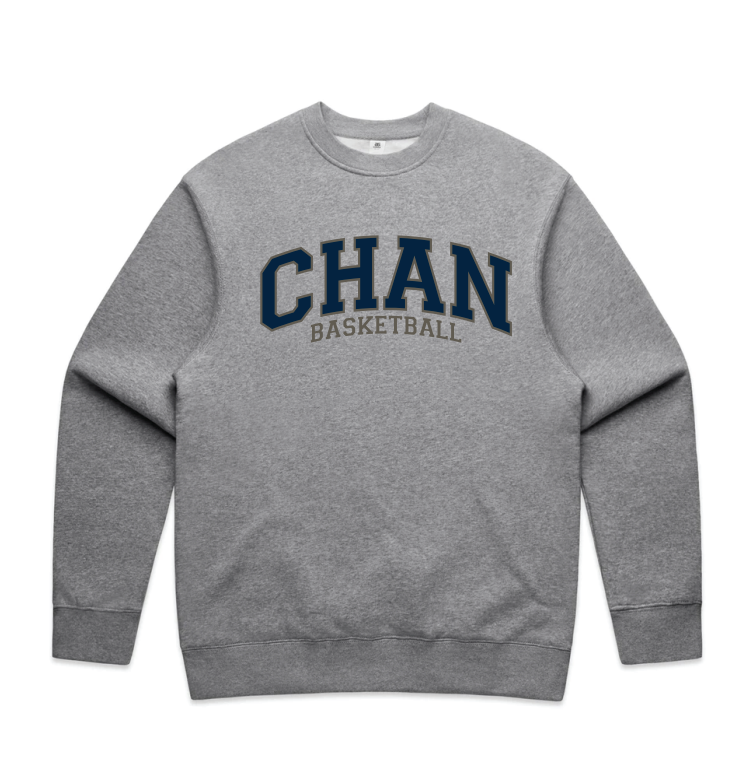 Chanhassen Basketball UNISEX Relax Crew - GREY