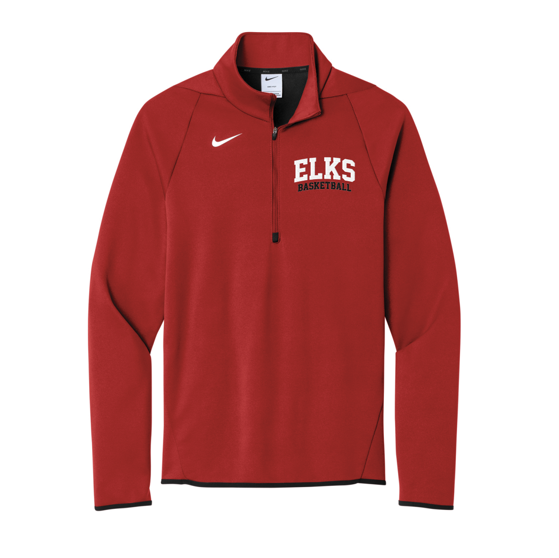 Elk River Basketball Nike Therma-FIT 1/4-Zip Fleece - RED