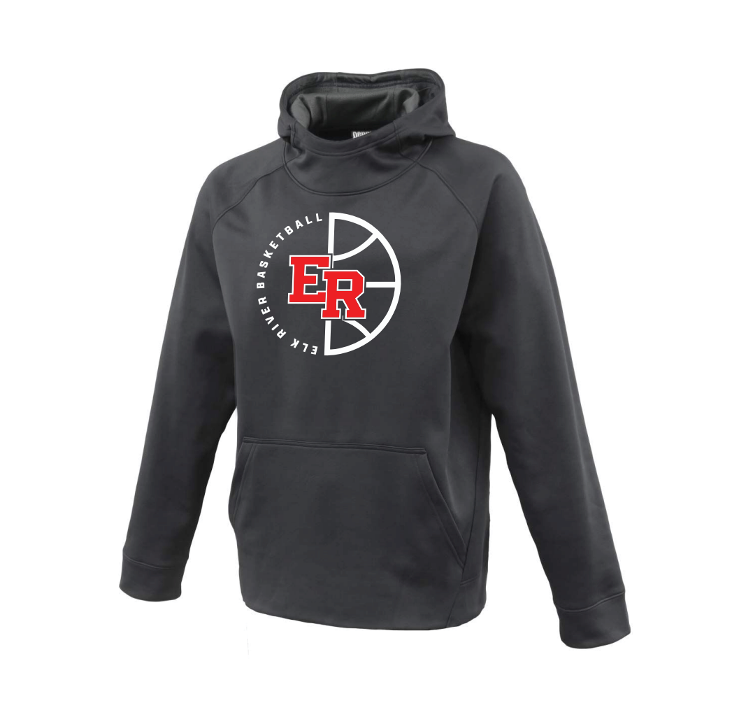 Elk River Basketball Breakaway Hoodie - BLACK