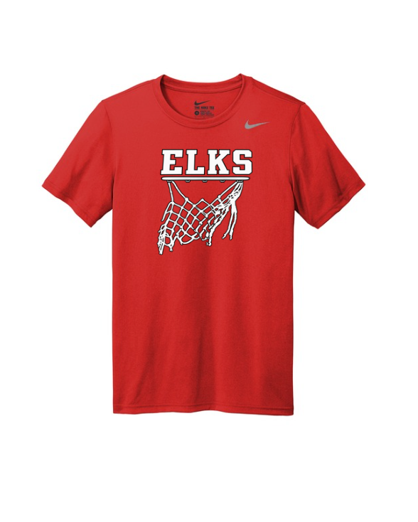 Elk River Basketball Nike Team rLegend Tee - RED