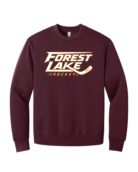 Forest Lake Hockey BELLA+CANVAS® Unisex 10-Ounce Heavyweight Crewneck Sweatshirt