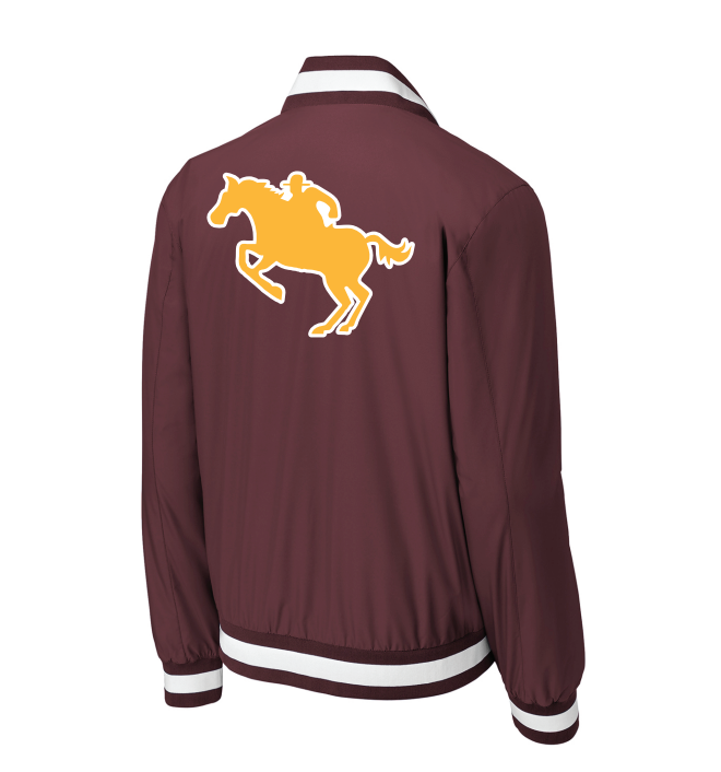 Forest Lake Hockey Sport-Tek® Insulated Varsity Jacket - MAROON