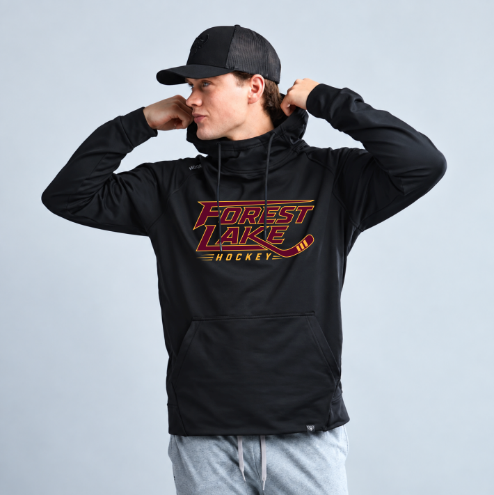 Forest Lake Hockey YAK Playmaker Hoodie **TACKLE TWILL** - BLACK