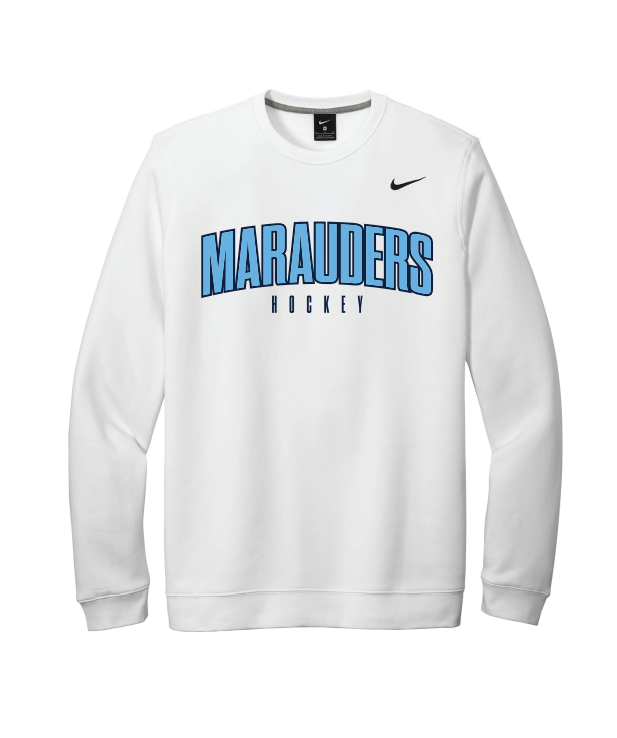 Roseville Mahtomedi Hockey Nike Club Fleece Crew - WHITE