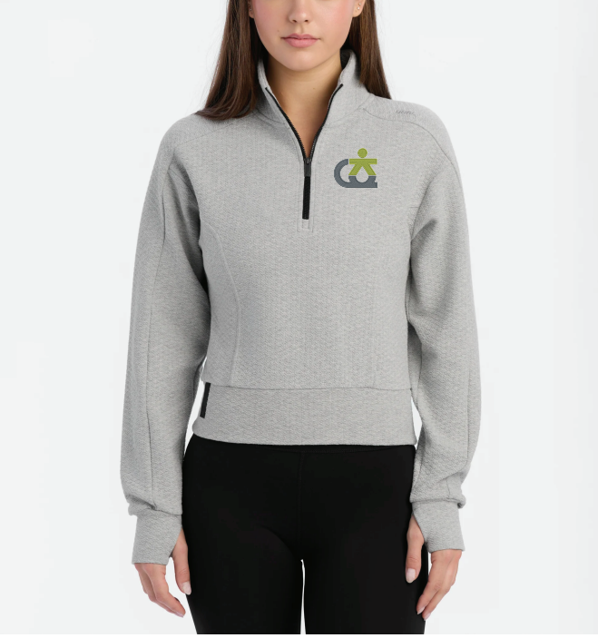 Kenwood Gymnastics UNRL Women's Elevation Half-Zip Pullover - HEATHER GREY