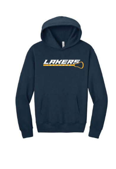 Prior Lake Lacrosse BELLA+CANVAS® Unisex 10-Ounce Heavyweight Pullover Hoodie - NAVY