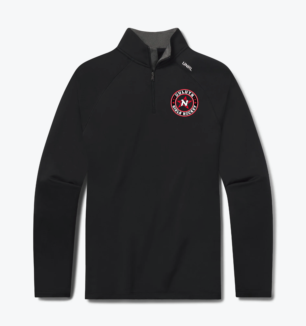 Duluth Northern Stars UNRL Interlock Qtr Zip - BLACK