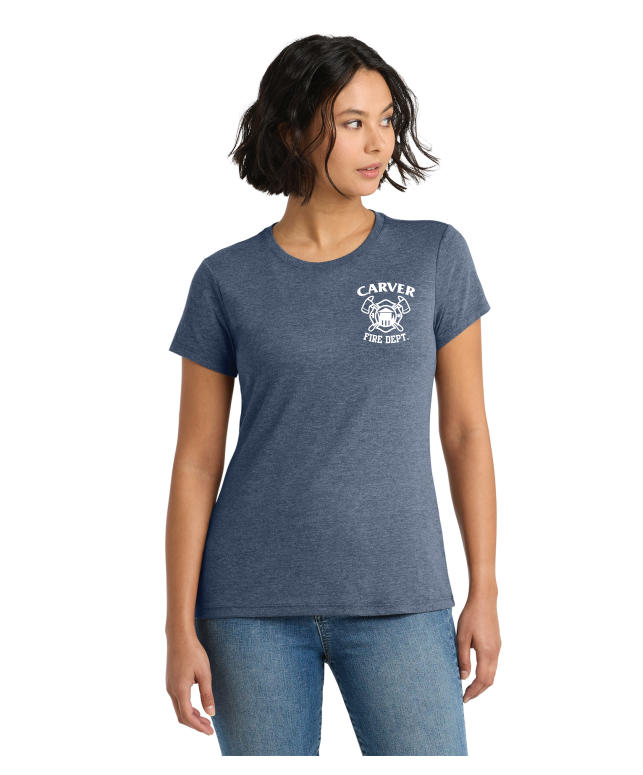 Carver Fire District® Women’s Perfect Tri® Tee (STACKED TEXT BACK)