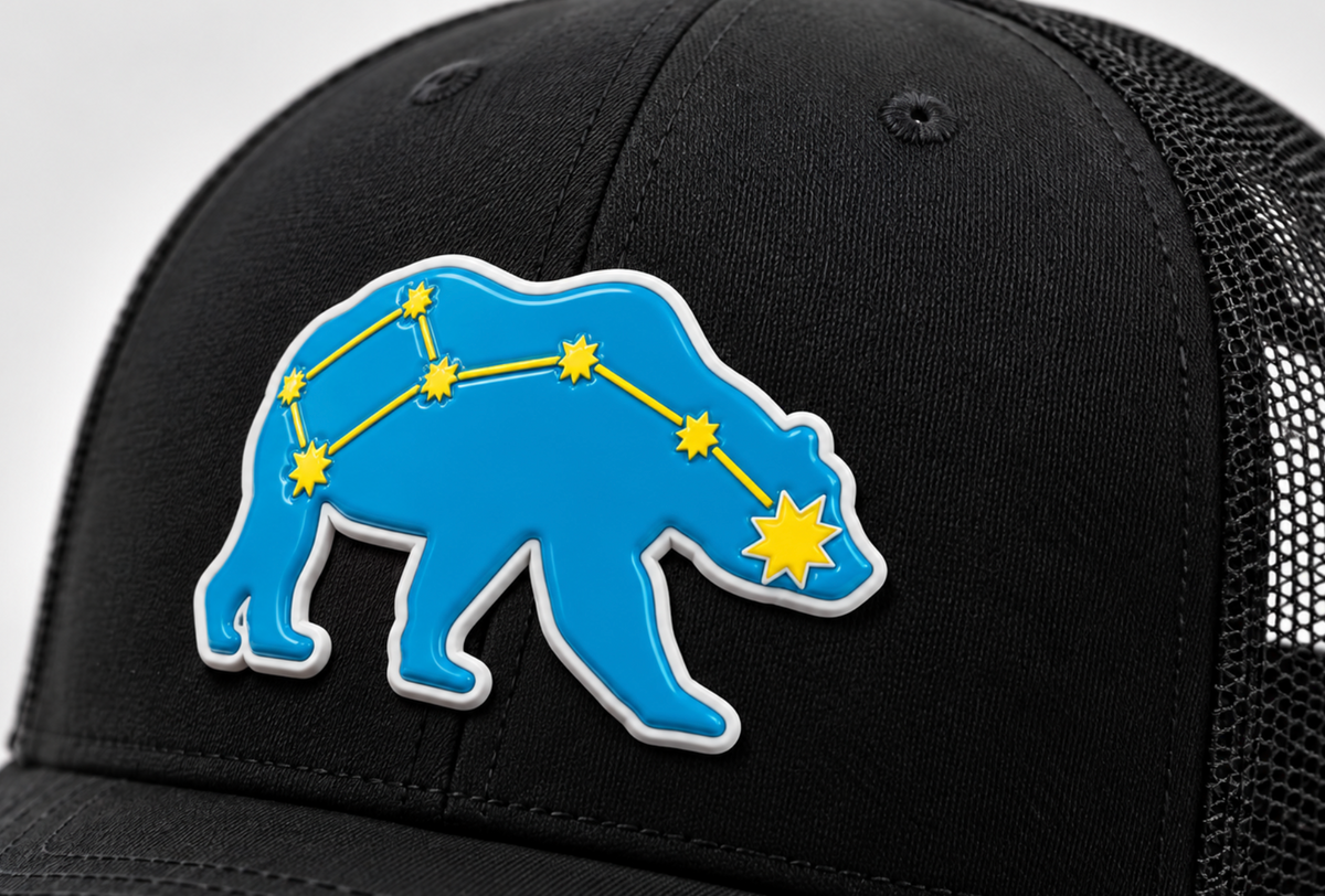 NLC Box *Liquid 3D Patch* Richardson Trucker Cap - BLACK