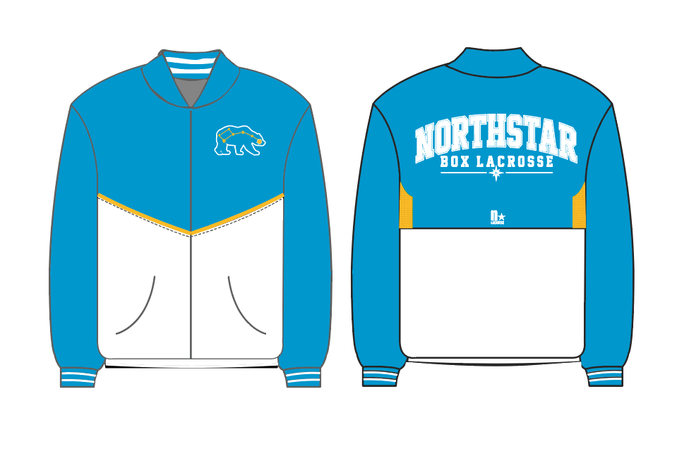 NLC Box Sublimated Warm-Up Jacket - BLUE/WHITE
