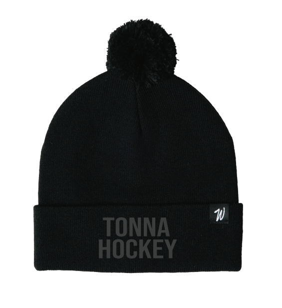 Owatonna Hockey WAGGLE Pom Beanie - BLACK