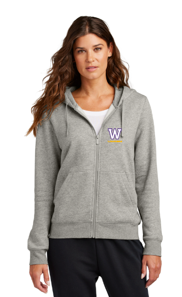 Waconia Lacrosse Nike Women's Club Full-Zip Hoodie - DARK GREY HEATHER