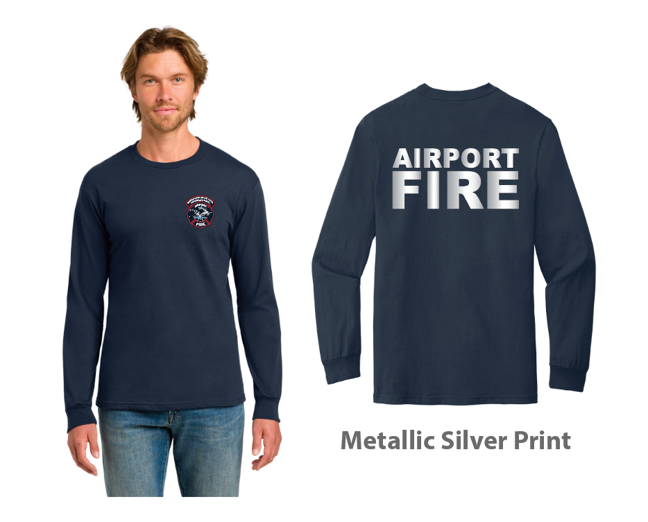 *UNIFORM* MSP Airport Adult Gildan® DryBlend® Long Sleeve - NAVY