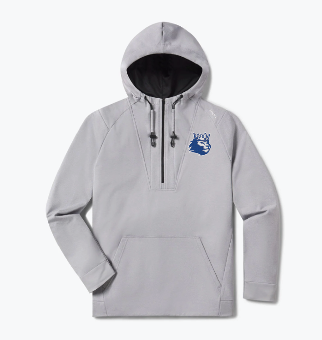 Hopkins Football UNRL™ Crossover Half Zip - HEATHER GREY