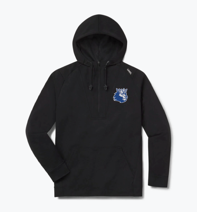 Hopkins Football UNRL™ Crossover Half Zip - BLACK