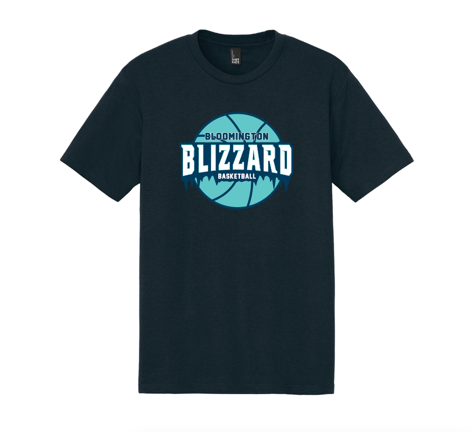 Bloomington Basketball District® Perfect Tri® Tee - NAVY