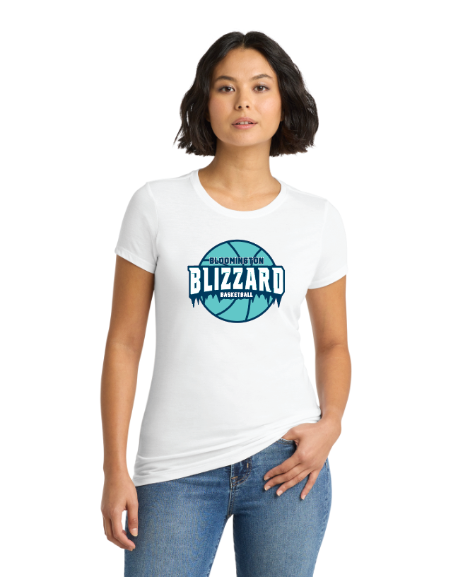 Bloomington Basketball District® Women’s Perfect Tri® Tee - WHITE