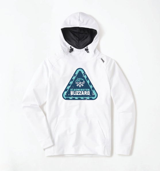 Bloomington Basketball UNRL™ Crossover Hoodie - WHITE