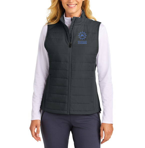 Minnetonka Choirs Sport-Tek® Women’s Teknical Hybrid Vest - IRON GREY