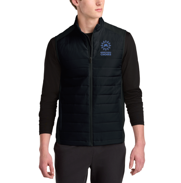 Minnetonka Choirs Sport-Tek® Teknical Hybrid Vest - BLACK