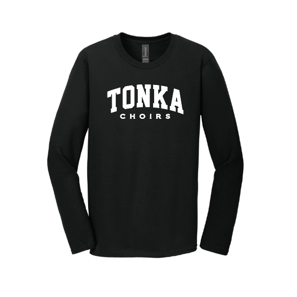 Minnetonka Choirs Gildan Softstyle® Long Sleeve T-Shirt - BLACK