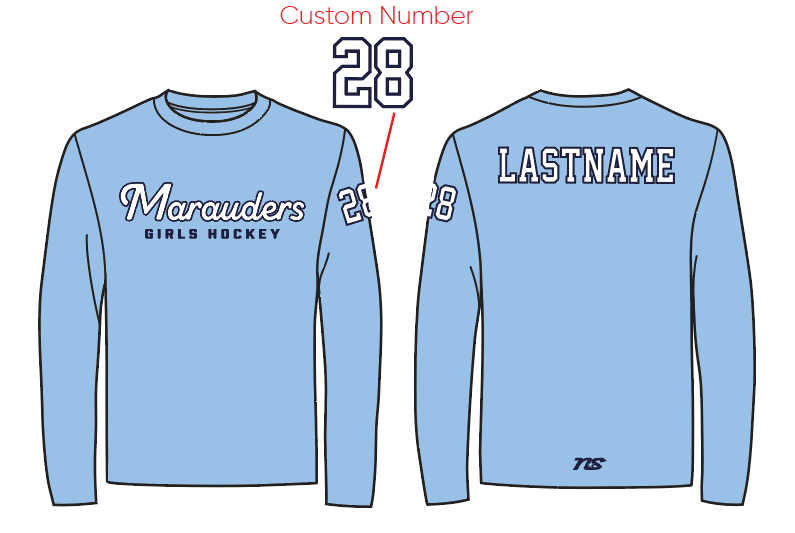 RMH Sublimated Long Sleeve Shirt - Blue