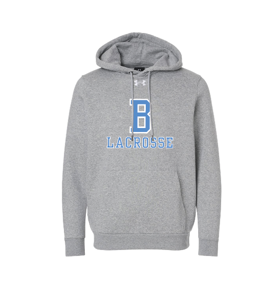 Bloomington YOUTH/ADULT Under Armour Team Icon Fleece Hooded Sweatshirt - HEATHER GREY