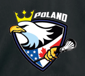 Poland Lacrosse* Sublimated Hoodie - BLACK/RED