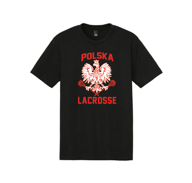 Poland Lacrosse District® Perfect Tri® Tee - BLACK