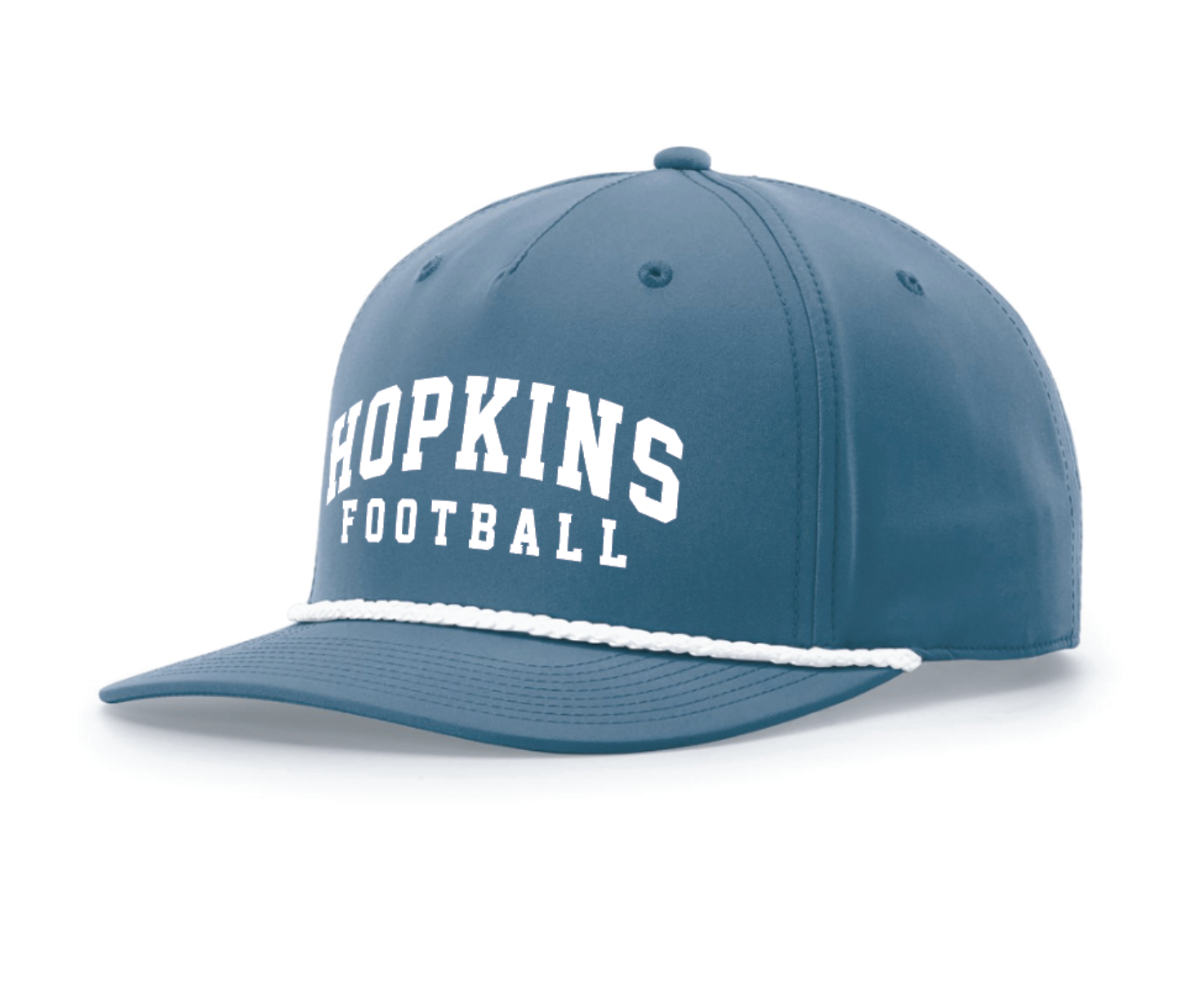 Hopkins Football Richardson 5-Panel Classic Rope Cap - LIGHT BLUE/WHITE