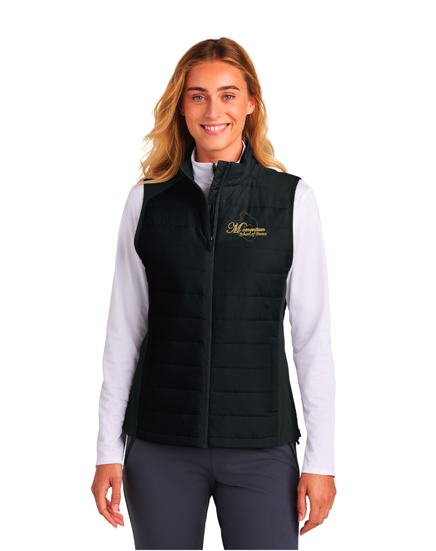 Momentum Dance Sport-Tek® Women’s Teknical Hybrid Vest - BLACK