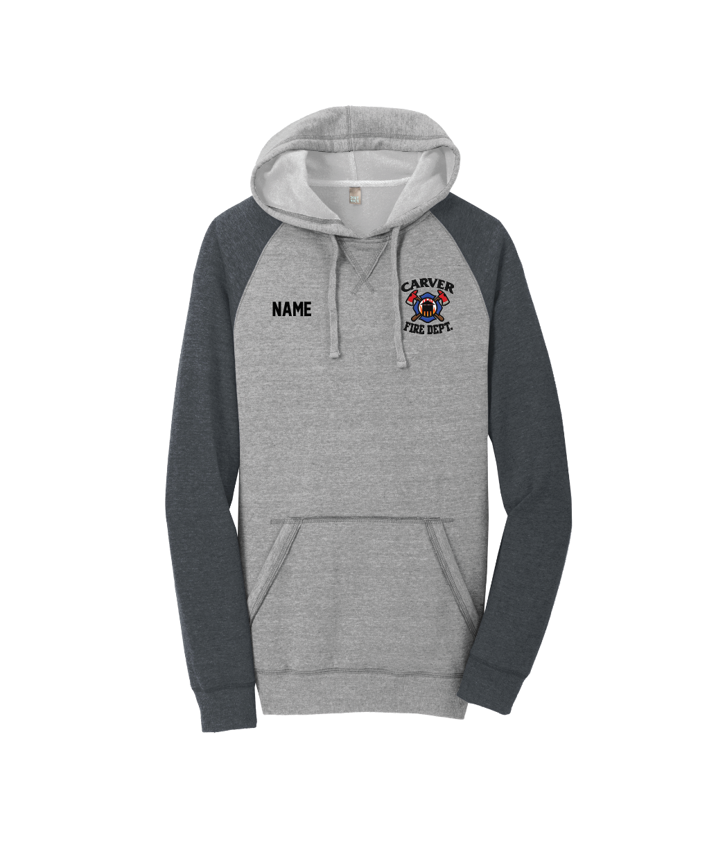 Carver Fire District® Lightweight Fleece Raglan Hoodie