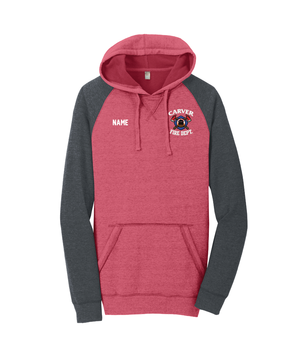 Carver Fire District® Lightweight Fleece Raglan Hoodie