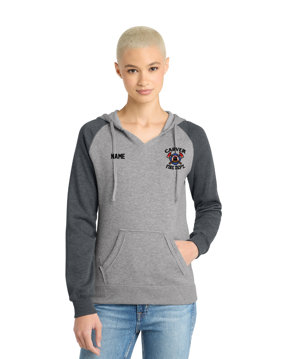 Carver Fire District® Women’s Lightweight Fleece Raglan Hoodie