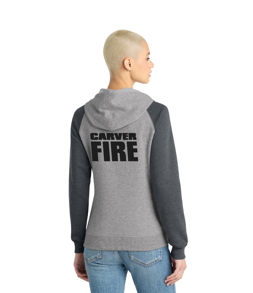 Carver Fire District® Women’s Lightweight Fleece Raglan Hoodie
