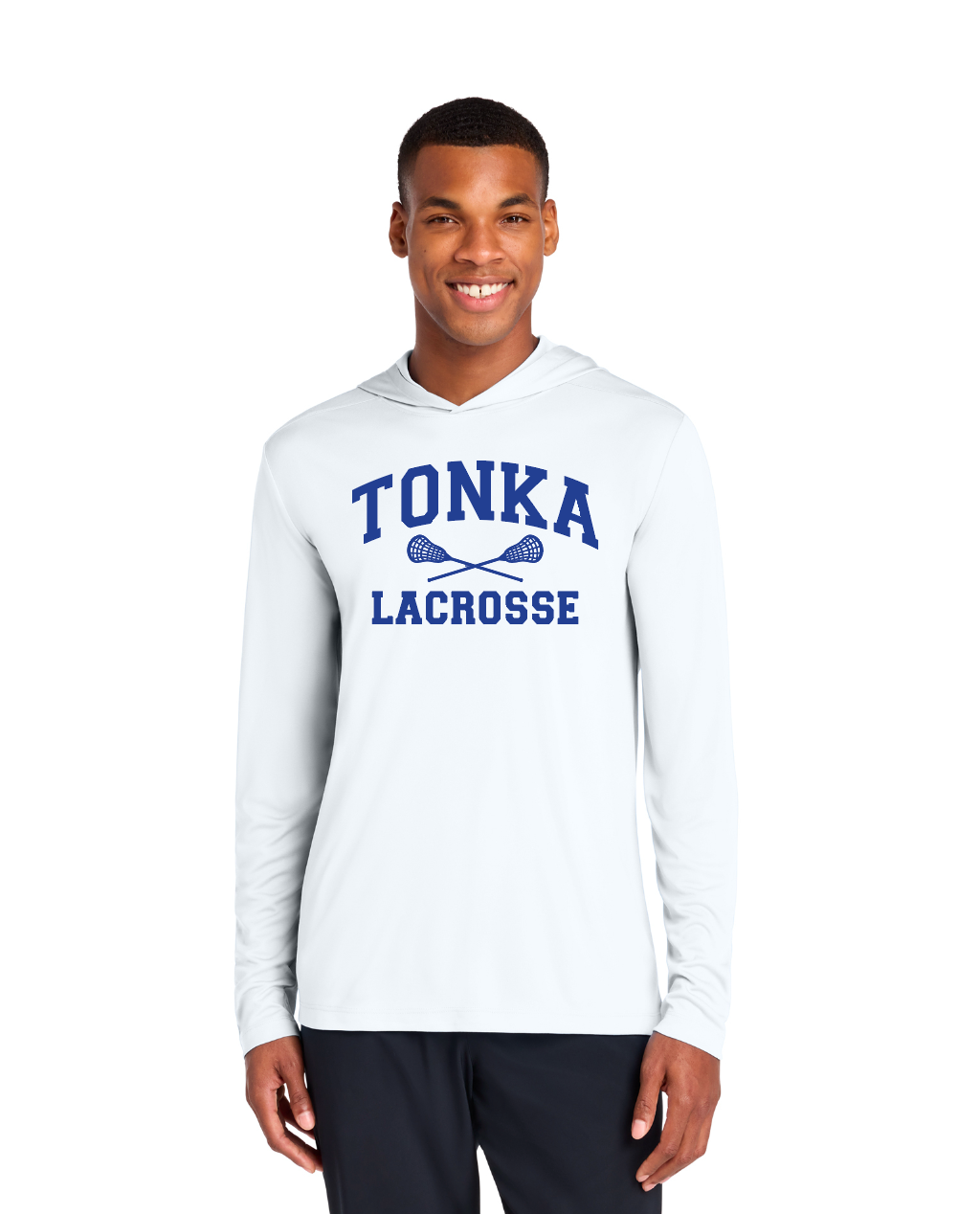 Minnetonka Sport-Tek® Posi-UV® Pro Long Sleeve Hoodie - WHITE