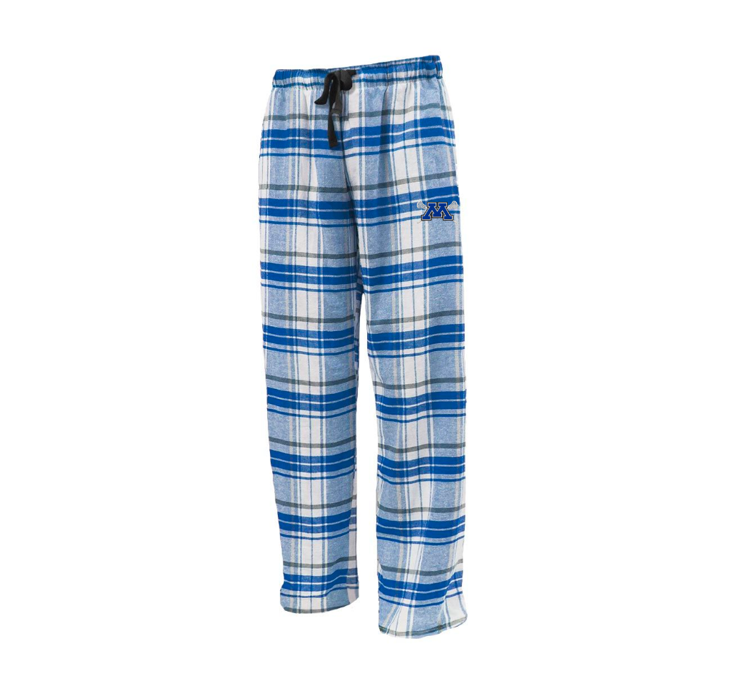 Minnetonka Flannel Pant - BLUE/WHITE