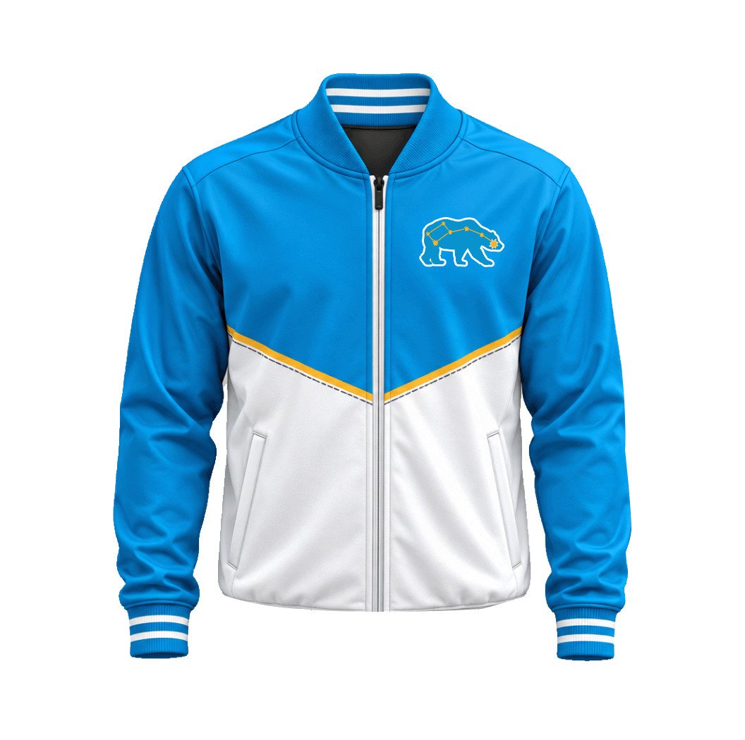 NLC Box Sublimated Warm-Up Jacket - BLUE/WHITE