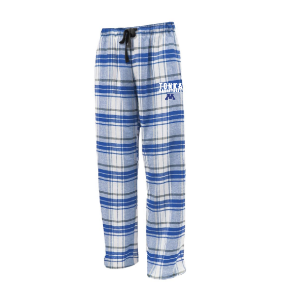 Tonka Basketball Flannel Pant - BLUE/WHITE