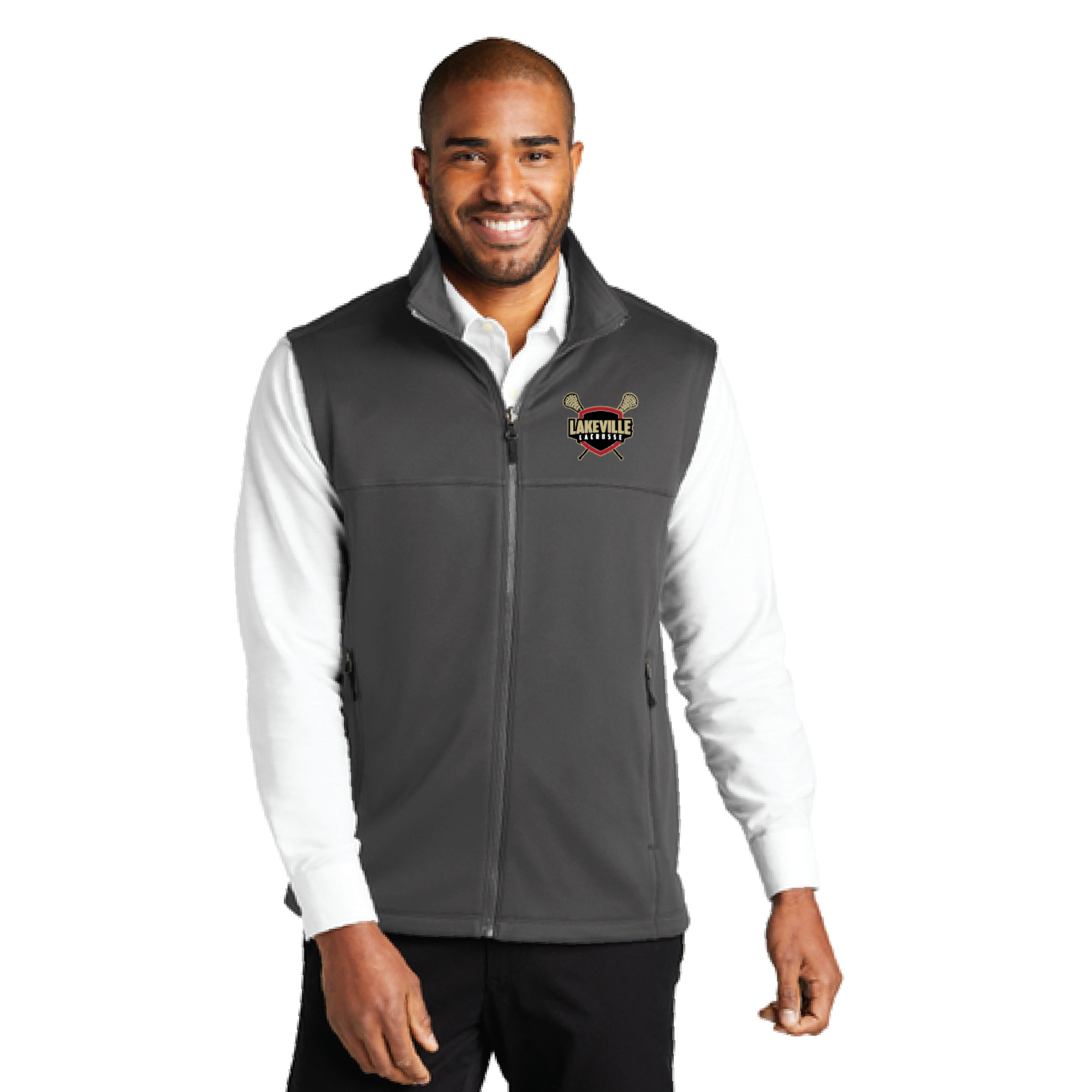 Lakeville Lacrosse Men's Port Authority (Fleece Vest) Graphite
