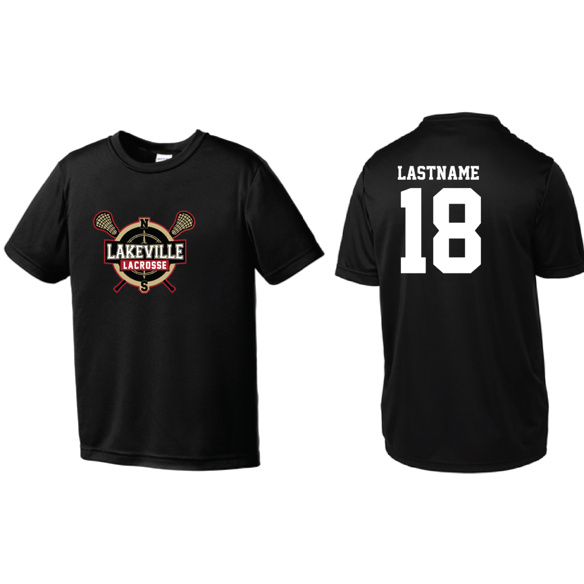Lakeville Lacrosse Youth Shooter Shirt - Sport-Tek Competitor™ Tee Black