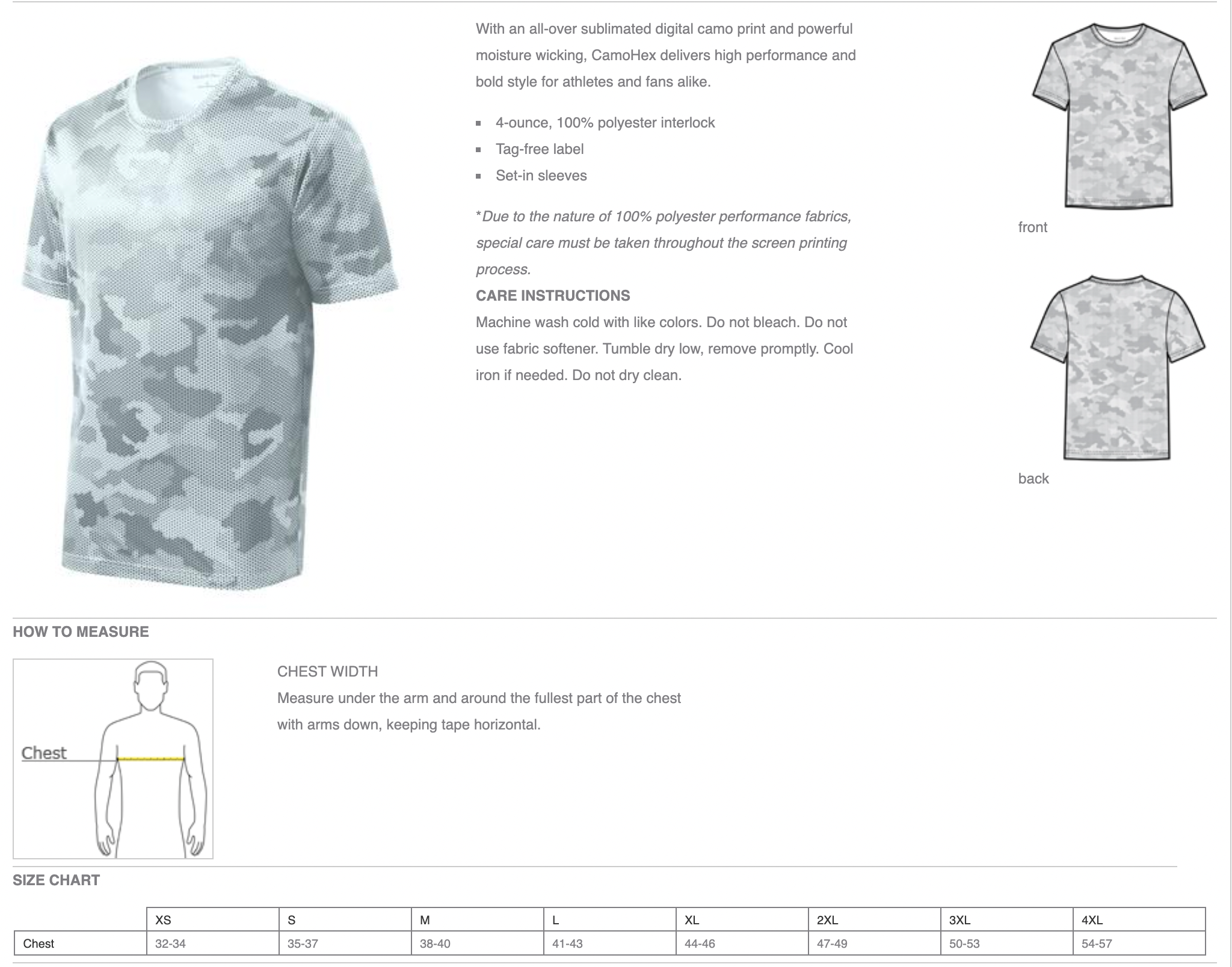 Lakeville Lacrosse Adult Sport-Tek (CamoHex Tee) White