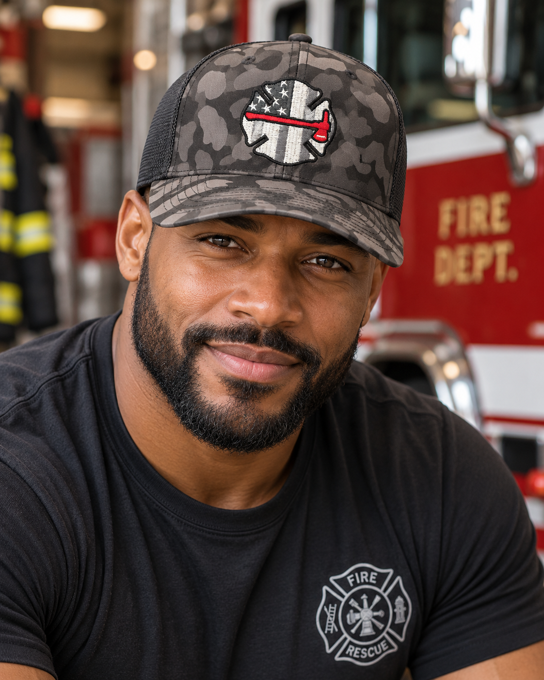 MSFCA BLACK CAMO TRUCKER